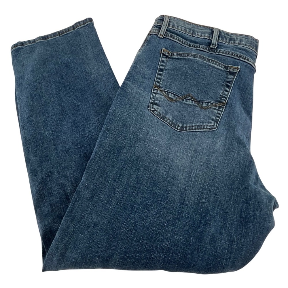 Wrangler Relaxed Fit Bootcut‎ Jeans Mens 38x30 Blue Denim Stretch Casual